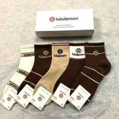 新品　lululemon レディースソックス 5足セット