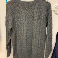 グレーニット　ニット　冬物　重ね着にも◎