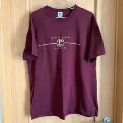 古着　半袖Tシャツ　ボルドー　Lサイズ