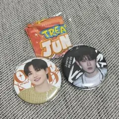 treasure ジュンギュ 缶バッジ ポーチ セット