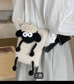 パグデザインポーチ♡ぼくはパグ♡あみぐるみスマホポーチショルダー