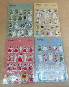 ムーミン　リトルミイ　シール　ぷっくりシール　ステッカー　4点セット