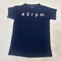 45rpm ロゴ半袖Tシャツ　ネイビー　Mのサムネイル