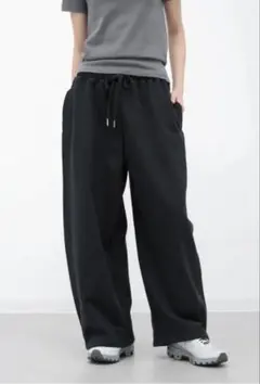 【YORT】サイドカットオフスウェットパンツ