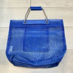 LAKOLE ラコレ メッシュトートバッグ 青 台湾バッグ 漁師網のサムネイル