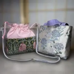 巾着&トートin透明ビニールトートバッグ　3点セット