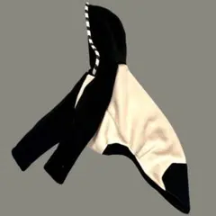 ハンドメイド イタグレ服 暖かい裏起毛パーカー レイヤードにも イタグレ 服