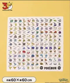 ポケモン 3COINS 30周年 BIGハンカチ スリコ スリーコインズ