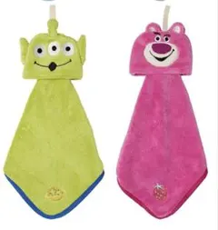 【新品】ループ付タオル ロッツォ グリーンメン エイリアン セット