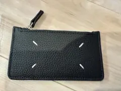 ブラックレザー　カードケース　コインケース　小銭入れ　ミニ財布