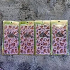 正規品　プチドロップステッカー　シール　ディズニー　バンビ　4枚セット