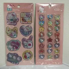 【即日発送】キティちゃん 2種セット おはじきシール ウォーターシール