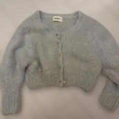 snidel グレー モヘア混紡 カーディガン