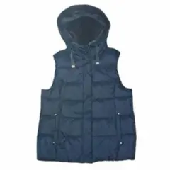 【BOOGIE-WOOGIE】ボアフード付き ダウンベスト ブラック 美品