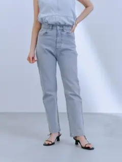COHINA DENIM スリムストレートshortMサイズ_ライトインディゴ