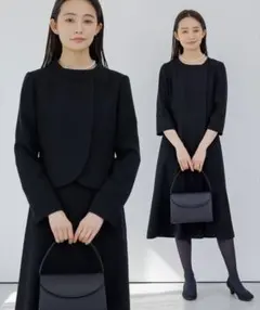 Newans ハッシュニュアンス セーラーカラーダブルフェイスカープコート
