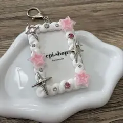 10♡ ホイップデコ トレカキーホルダー 平成 星 ピンク ゴテゴテ y2k
