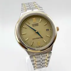 CITIZEN 新品電池 極美品 腕時計 メンズ 6100-K09311 コンビ - メルカリ