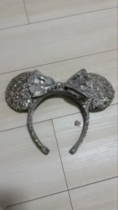 ミニーマウス耳 カチューシャ シルバー