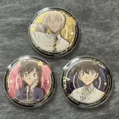 USJ ユニバ コナン 缶バッジ 安室透 工藤新一 毛利蘭