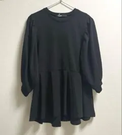 コーエン coen 七分袖　トップス　ジョーゼット　ペプラムブラウス　新品