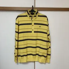 McGregor イエロー ストライプ ポロシャツ 長袖XL