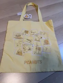 PEANUTS スヌーピー トートバッグ イエロー