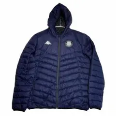 カッパ 中綿ジャケット フーディ パファージャケット フットボール ロゴb13