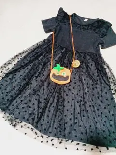 SHEIN ブラック ワンピース 10Y 140 ハロウィン