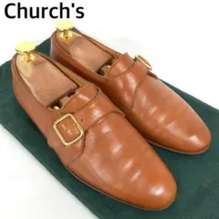 箱付　Church's　チャーチ　シングルモンクストラップレザーシューズ　本革のサムネイル