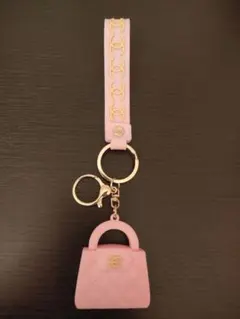 ミニバッグ型キーホルダー ピンク