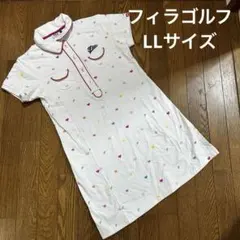 フィラゴルフ♡大きいサイズ　ゴルフワンピース　ホワイト