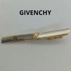 GIVENCHY ジバンシィ　シルバーゴールド ストライプ ネクタイピン
