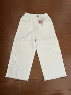 【ペコ子様専用】しまむら　ホワイトデニムパンツ　120cm