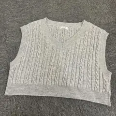 即決 INGNI イング ニットベスト グレー