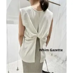 Whim Gazette ボートネックフレンチスリーブプルオーバー - メルカリ