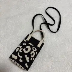 レオパード　スマホショルダー　ミニバッグ