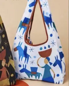 新品未開封 KALDI 非売品エコバッグ　馬　カルディ　ブルー　2026 青