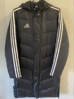 adidas ダウンベンチコート ブラック 160
