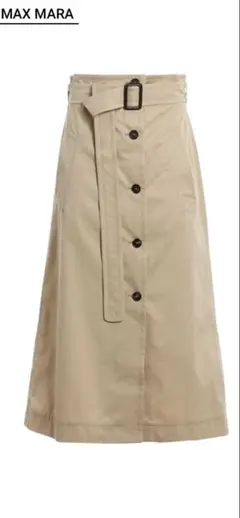 'S Max Mara ベルト付き ロングスカート ベージュ 2026年最新】S Max Mara カラー：ベージュ系 レディース ロング