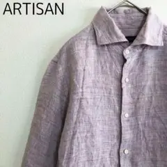 ARTISAN　アルチザン　ホリゾンタルカラー　カッタウェイ　リネンシャツ　S