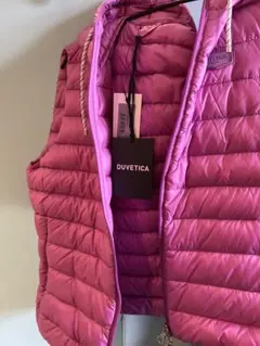 DUVETICA フード付きキルティングダウンベスト