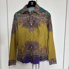 ETRO レディース　ペイズリー柄マルチカラーロングスリーブシャツのサムネイル
