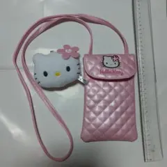 Hello Kitty キルティングポーチ&キーホルダー くじ ハローキティ