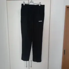 メンズ裏起毛パンツブラックМ