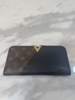 〔美品〕Louis Vuitton キモノ 長財布 ブラウン/ブラック