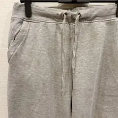 ザラ 無地 スウェットパンツ リブ S 灰 綿 ワンマイルウェア 部屋着 古着