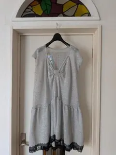 SUNAOKUWAHARA ノースリーブロングトップスグレーのサムネイル