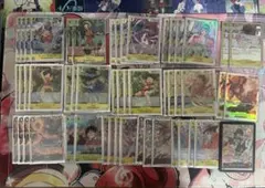 ワンピースカード　黒黄ルフィデッキ　最新構築　デッキパーツ付き　リーダーパラレル