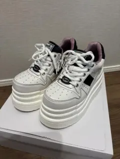 ヨースケ YOSUKE 厚底スニーカー ホワイト 白 23cm